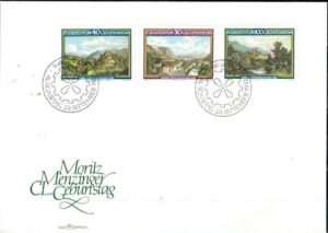 FDC MALARSTWO LIECHTENSTEIN MI.806-808