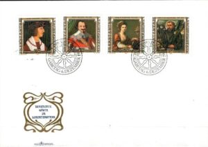 FDC SŁAWNI LUDZIE LIECHTENSTEIN MI.809-812
