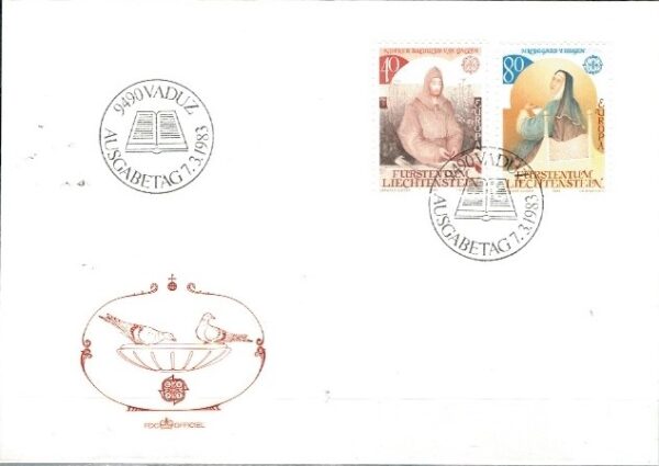FDC EUROPA CEPT LIECHTENSTEIN MI.816-817