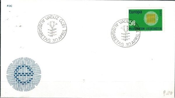 FDC EUROPA CEPT LIECHTENSTEIN MI.525 NR1