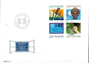 FDC ROCZNICA LIECHTENSTEIN MI.824-827