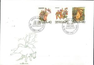 FDC ZABAWA LIECHTENSTEIN MI.818-820