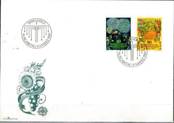 FDC EUROPA CEPT LIECHTENSTEIN MI.764-765