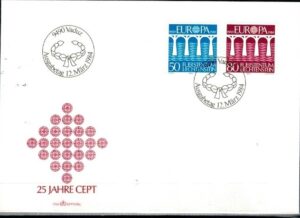 FDC EUROPA CEPT LIECHTENSTEIN MI.837-838
