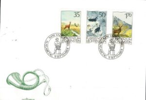 FDC ZWIERZĘTA LIECHTENSTEIN MI.907-909