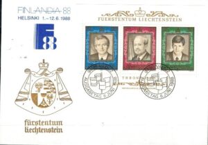 SŁAWNI LUDZIE LIECHTENSTEIN MI.BL.13 NR1