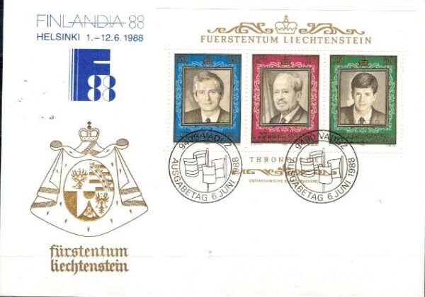 SŁAWNI LUDZIE LIECHTENSTEIN MI.BL.13 NR1