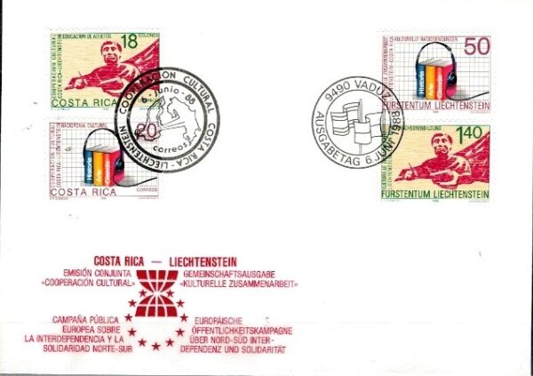FDC EUROPA LIECHTENSTEIN MI.945-946II