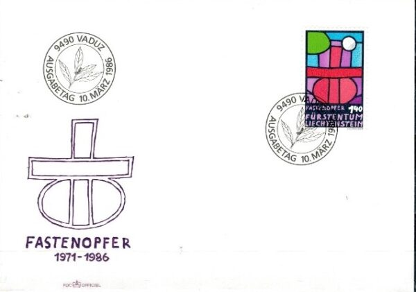 FDC SZTUKA LIECHTENSTEIN MI.895
