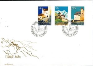 FDC ARCHITEKTURA LIECHTENSTEIN MI.896-898