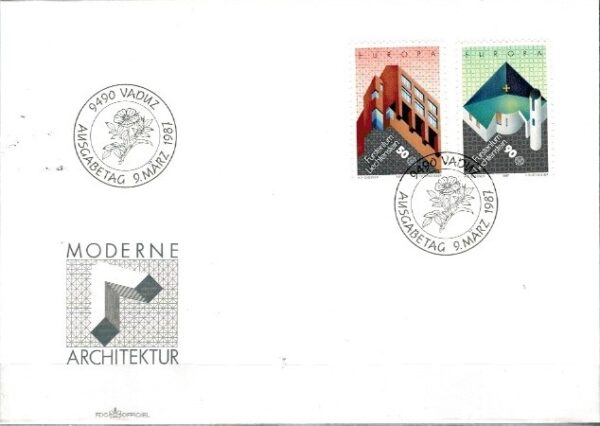 FDC EUROPA CEPT LIECHTENSTEIN MI.916-917