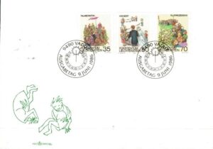FDC ZWYCZAJE LUDOWE LIECHTENSTEIN MI.899-901
