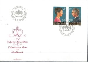 FDC SŁAWNI LUDZIE LIECHTENSTEIN MI.864-865