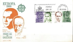 FDC EUROPA CEPT HISZPANIA MI.2460-2461