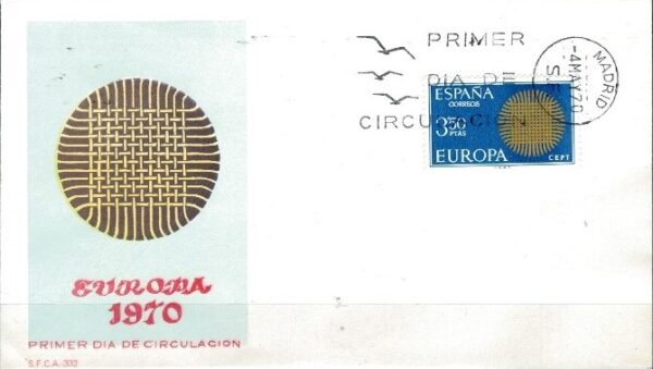 FDC EUROPA CEPT HISZPANIA MI.1860