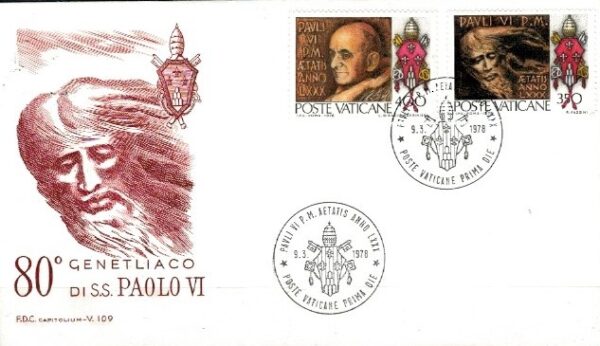 FDC PAPIEŻ PAUL VI WATYKAN MI.718-719
