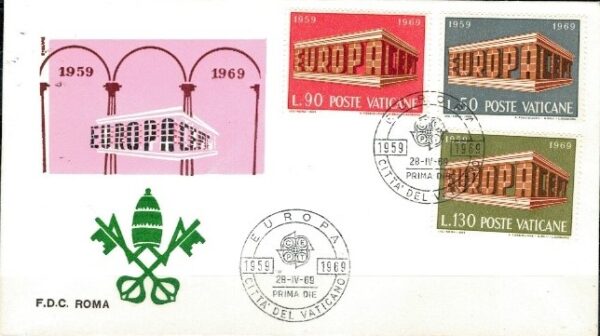 FDC EUROPA CEPT WATYKAN MI.547-549 NR1