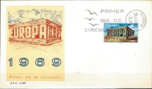 FDC EUROPA CEPT HISZPANIA MI.1808