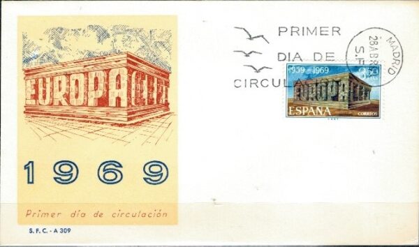 FDC EUROPA CEPT HISZPANIA MI.1808