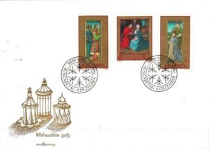 FDC BOŻE NARODZENIE LIECHTENSTEIN MI.978-980