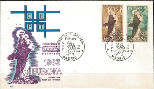 FDC EUROPA CEPT HISZPANIA MI.1411-1412