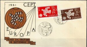 FDC EUROPA CEPT HISZPANIA MI.1266-1267 NR2