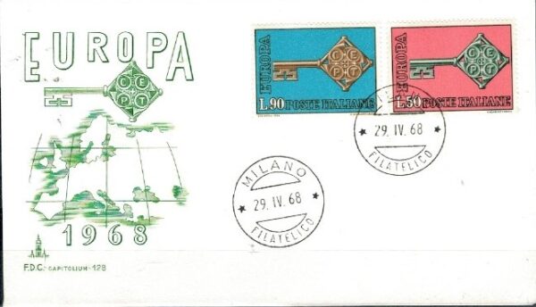 FDC EUROPA CEPT WŁOCHY MI.1272-1273