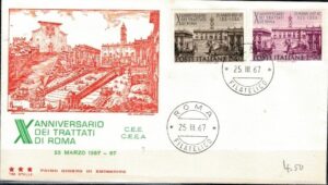 FDC ROCZNICA WŁOCHY MI.1221-1222