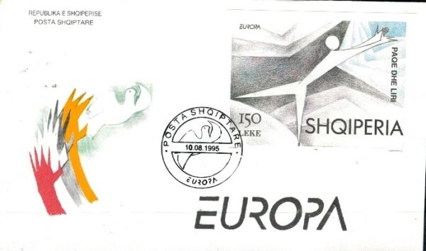 FDC EUROPA ALBANIA MI.BL.104