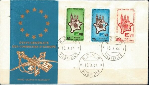 FDC EUROPA WŁOCHY MI.1166-1168 NR1