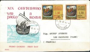 FDC ROCZNICA WŁOCHY MI.1105-1106