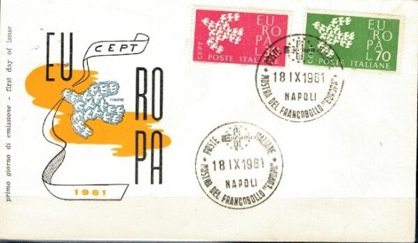 FDC EUROPA CEPT WŁOCHY MI.1113-1114 NR1