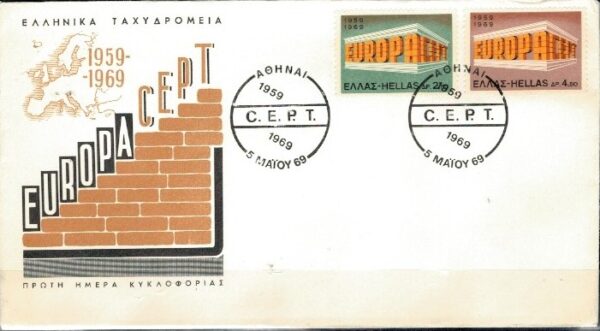 FDC EUROPA CEPT GRECJA MI.1004-1005