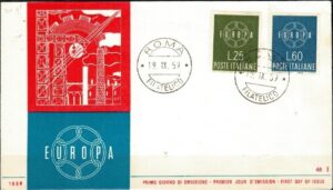 FDC EUROPA WŁOCHY MI.1055-1056