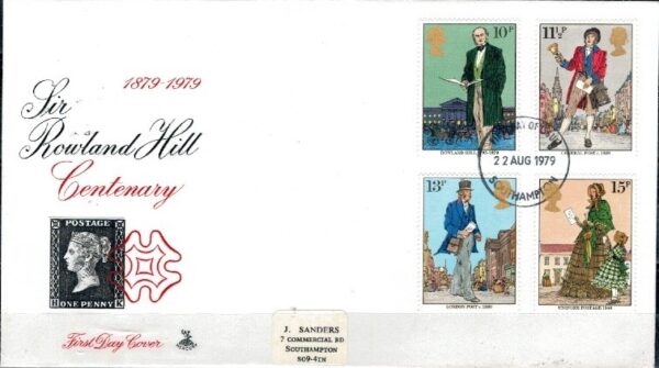 FDC SŁAWNI LUDZIE ANGLIA MI.804-807