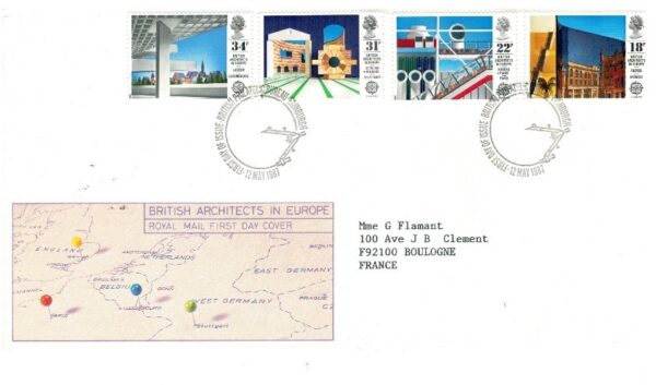FDC EUROPA CEPT ANGLIA MI.1105-1108 NR1