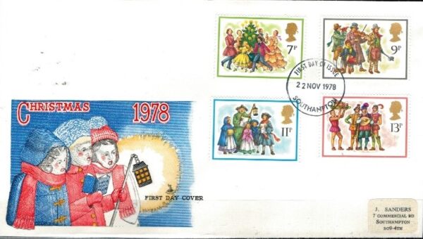 FDC BOŻE NARODZENIE ANGLIA MI.777-778