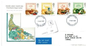 FDC ŻYWNOŚĆ ANGLIA MI.1194-1197 NR1