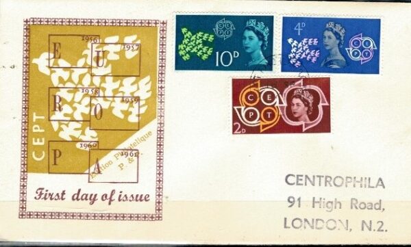 FDC EUROPA CEPT ANGLIA MI.346-348 NR1