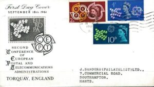 FDC EUROPA CEPT ANGLIA MI.346-348 NR2