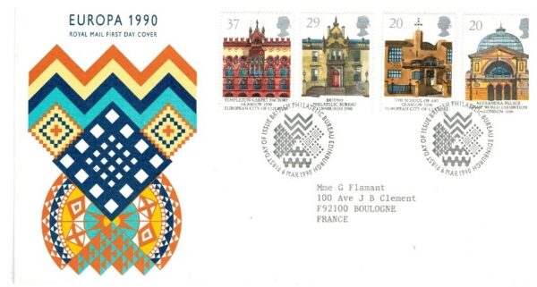FDC EUROPA CEPT ANGLIA MI.1261-1264 NR1