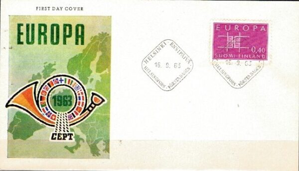 FDC EUROPA CEPT FINLANDIA MI.576