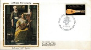 FDC STAROŻYTNY INSTRUMENT KANADA MI.789