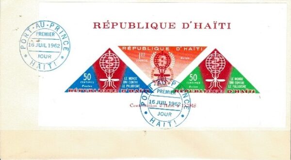 FDC WALKA Z MALARIĄ HAITI MI.BL.23I