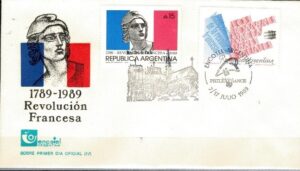 FDC REWOLUCJA FRANCUSKA ARGENTYNA MI.1977-1978