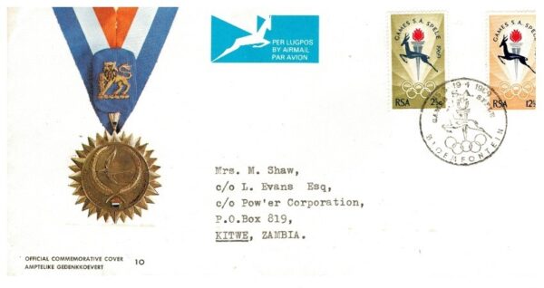 FDC OLIMPIADA SPORTOWA RSA MI.380-381