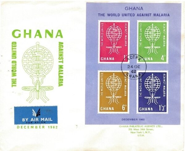 FDC WALKA Z MALARIĄ GHANA MI.BL.7