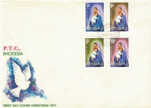 FDC BOŻE NARODZENIE RODEZJA MI.200-203