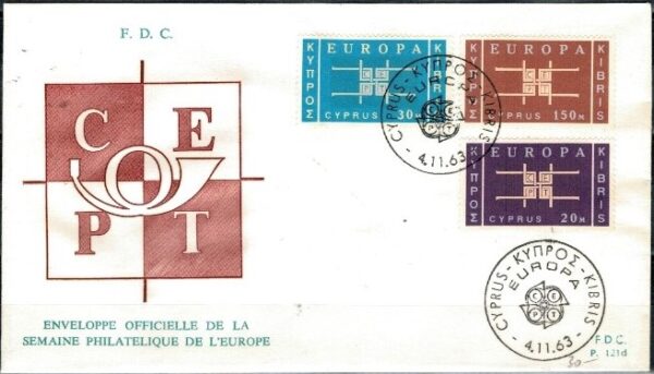 FDC EUROPA CEPT CYPR MI.225-227