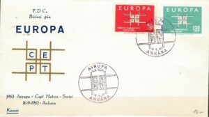 FDC EUROPA CEPT TURCJA MI.1888-1889 NR1